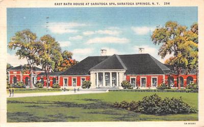 East Bath House Saratoga Springs, New York Postcard
