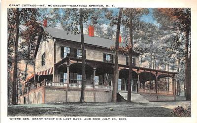 Grant Cottage Mount McGregor Saratoga Springs, New York Postcard