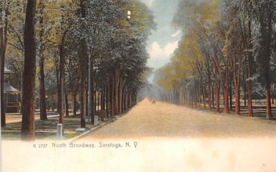 North Broadway Saratoga Springs, New York Postcard