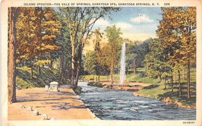 Isand Spouter Saratoga Springs, New York Postcard