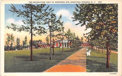 Recreation Unit Saratoga Springs, New York Postcard
