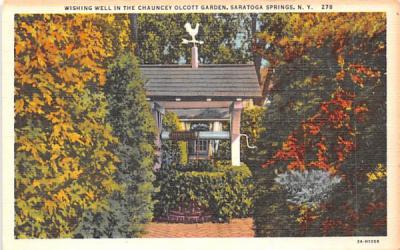 Wishing Well Saratoga Springs, New York Postcard