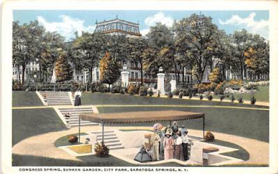 Congress Spring Park Saratoga Springs, New York Postcard