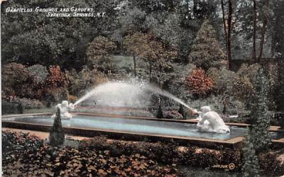 Canfields Grounds & Gardens Saratoga Springs, New York Postcard