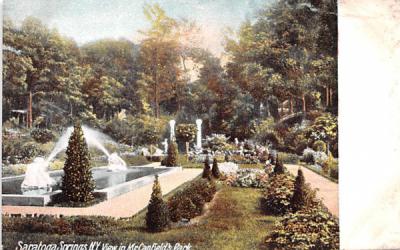 Mr. Canfield's Park Saratoga Springs, New York Postcard