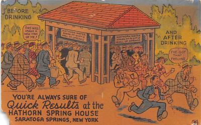Hathorn Spring House Saratoga Springs, New York Postcard