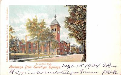 Convention Hall Saratoga Springs, New York Postcard