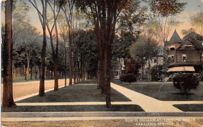 North Broadway Saratoga Springs, New York Postcard