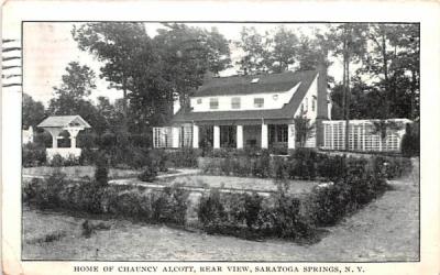 Home of Chauncy Alcott Saratoga Springs, New York Postcard