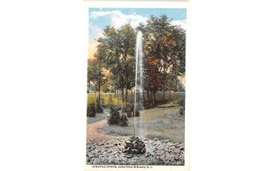 Spouting Spring Saratoga Springs, New York Postcard