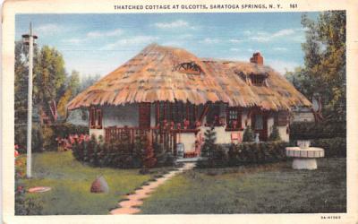 Thatched Cottage at Olcotts Saratoga Springs, New York Postcard