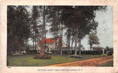 Chauncey Olcott Villa Saratoga Springs, New York Postcard