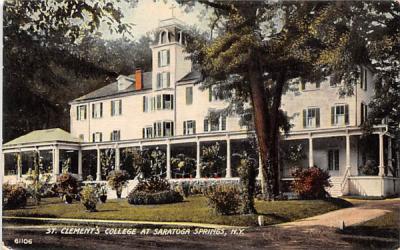 St Clement's College Saratoga Springs, New York Postcard