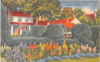 Gardens at Inniscarra Saratoga Springs, New York Postcard