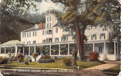 St Clement's College Saratoga Springs, New York Postcard