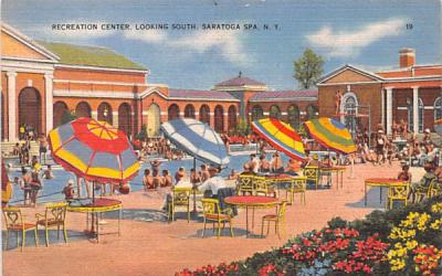 Recreation Center Saratoga Spa, New York Postcard