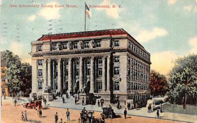 New Schenectady County Court House New York Postcard