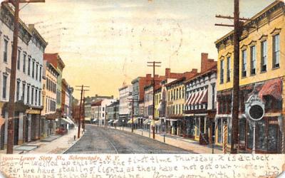 Lower State Street Schenectady, New York Postcard