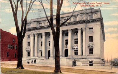 Schenectady County Court House New York Postcard