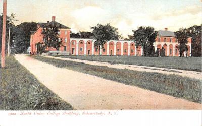 North Union College Building Schenectady, New York Postcard