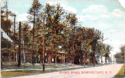 Rugby Road Schenectady, New York Postcard
