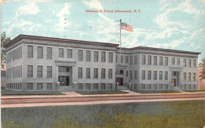Robinson St School Schenectady, New York Postcard