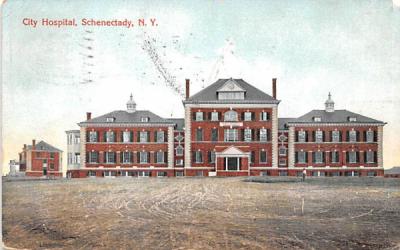 City Hospital Schenectady, New York Postcard