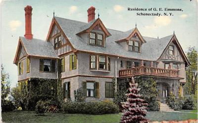 Residence of GE Emmons Schenectady, New York Postcard