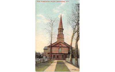 First Presbyterian Church Schenectady, New York Postcard