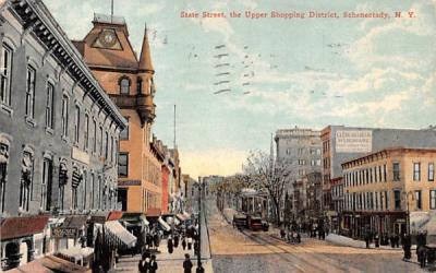 State St Schenectady, New York Postcard