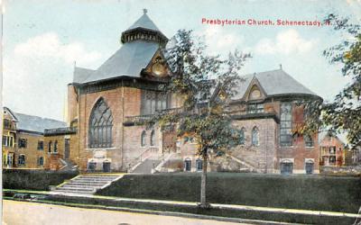Presbyterian Church Schenectady, New York Postcard