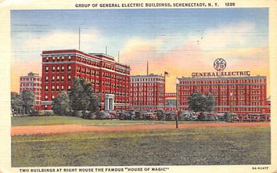 Group of General Electric Buildings Schenectady, New York Postcard
