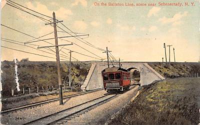 Ballston Line Schenectady, New York Postcard