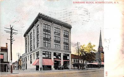 Lorraine Block Schenectady, New York Postcard