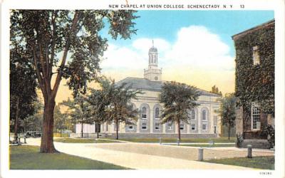 New Chapel at Union College Schenectady, New York Postcard
