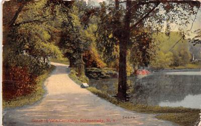 Vale Cemetery Schenectady, New York Postcard