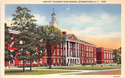 New Mt Pleasant High School Schenectady, New York Postcard