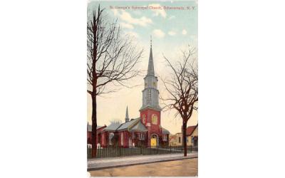 St George's Episcopal Church Schenectady, New York Postcard