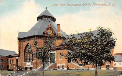 Union Ave Presbyterian Church Schenectady, New York Postcard