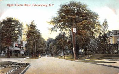 Upper Union Street Schenectady, New York Postcard