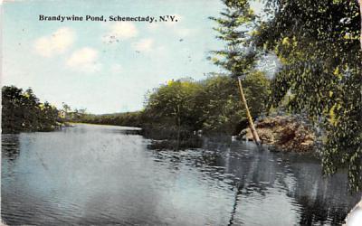 Brandywine Pond Schenectady, New York Postcard