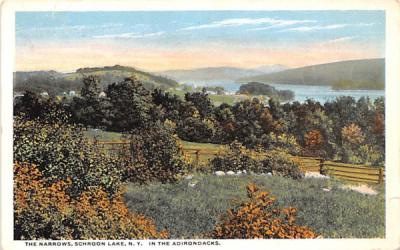 Narrows Schroon Lake, New York Postcard