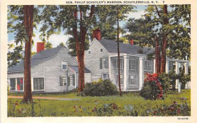 Gen Philip Schuyler's Mansion Schuylerville, New York Postcard