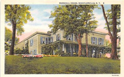Marshall House Schuylerville, New York Postcard