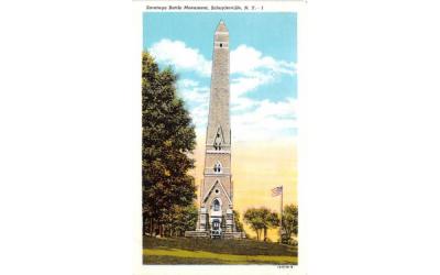 Saratoga Battle Monument Schuylerville, New York Postcard