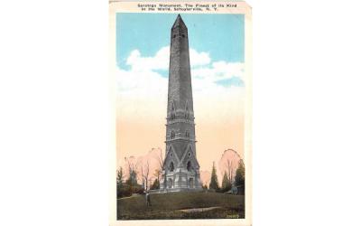 Saratoga Monument Schuylerville, New York Postcard
