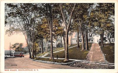 Main Street Schuylerville, New York Postcard