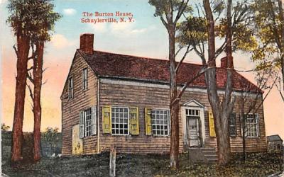 Burton House Schuylerville, New York Postcard