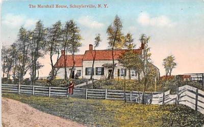 Marshall House Schuylerville, New York Postcard