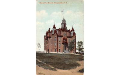 Union Free School Schuylerville, New York Postcard